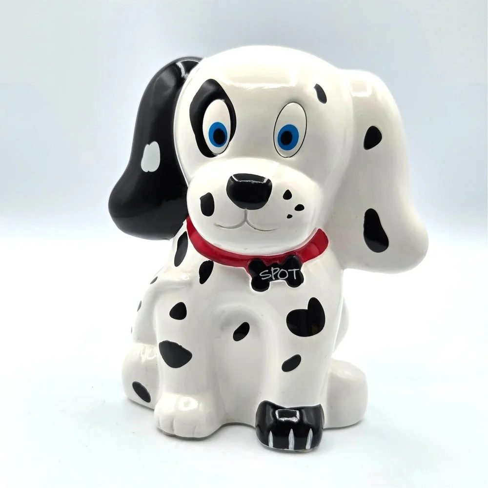 Dalmation Puppy Dog Coin Bank "Spot" with Stopper F.A.B. Starpoint NY - Picture 1 of 7